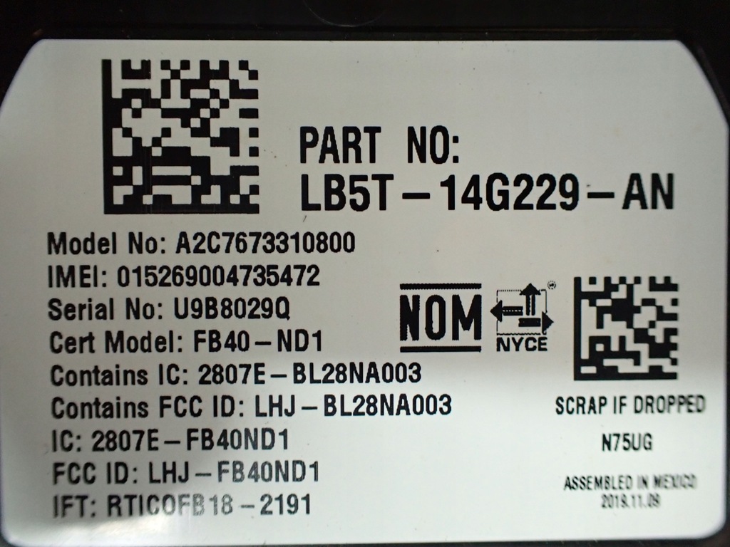 Telematik-TCU-Modul Ford Explorer 2020- Product image