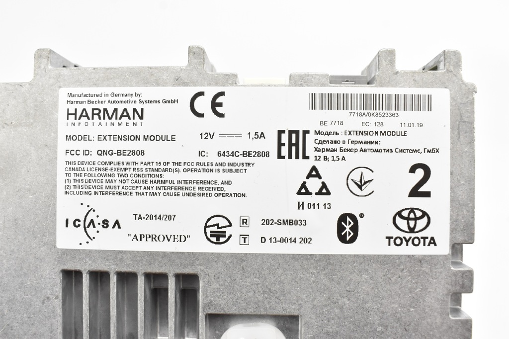 GPS-NAVIGATIONSMODUL 86840-0F020 TOYOTA YARIS III AURIS II RAV4 IV CH-R Product image