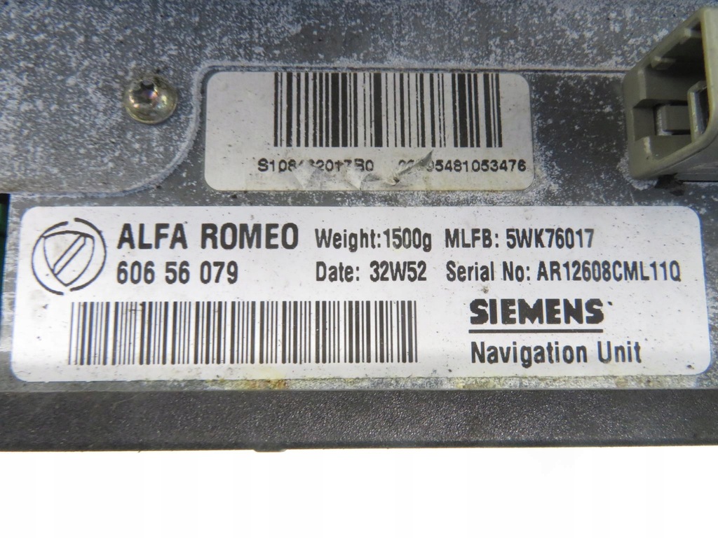 NAVI-LESEGERÄT ALFA ROMEO 166 60656079 5WK76017 Product image