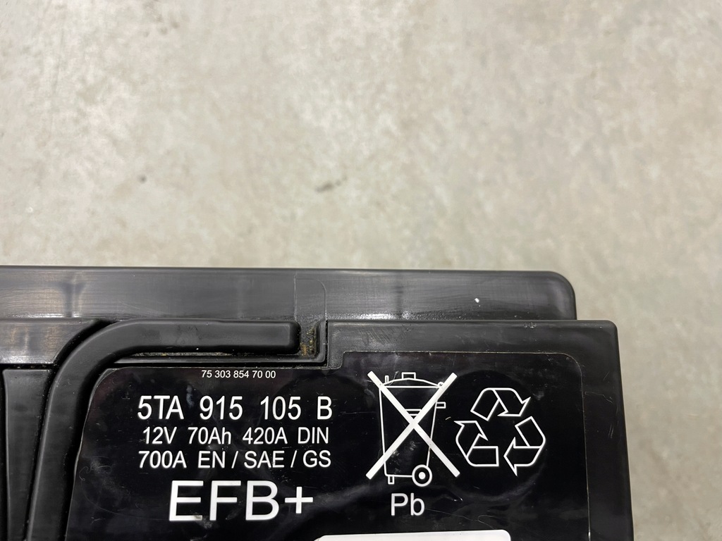 BATTERIE VW AUDI SKODA 12V 70Ah 420A DIN EFB ORIGINAL Product image