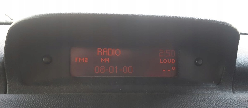 Bildschirmanzeige Peugeot Radio 307 2001-2005 vor dem Aufheben 9640963777 Product image