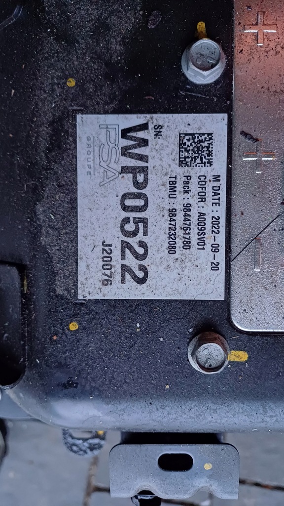 BATTERIE HYBRID OPEL CITROEN PEUGEOT 1.6 THP Product image