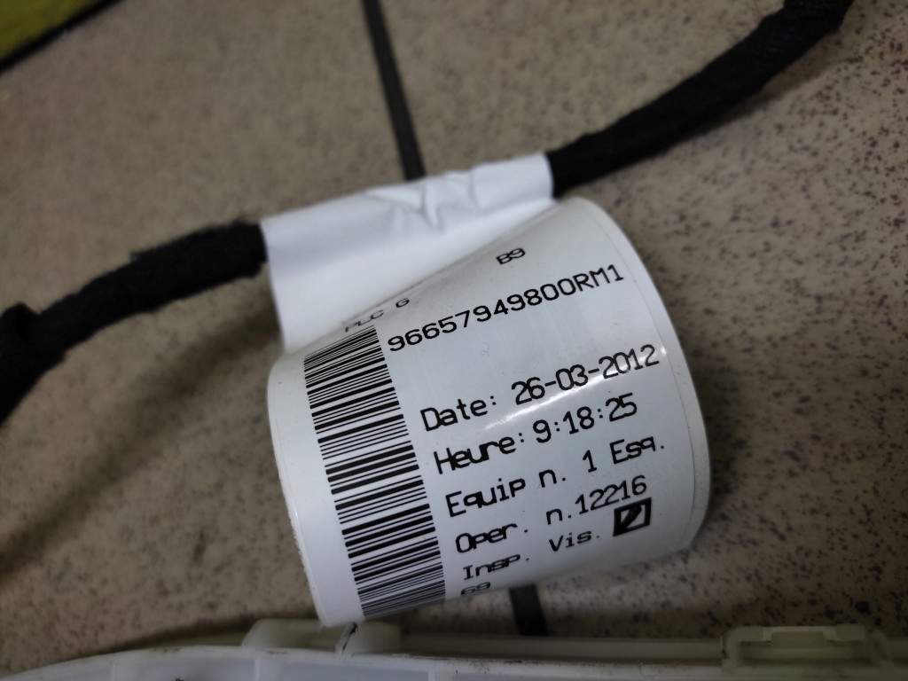 CITROEN BERLINGO III KABELBAUM, TÜRKABEL LINKS HINTEN 96657949800RM1 Product image