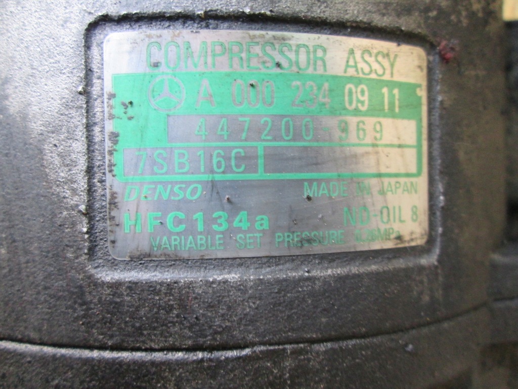 KLIMAANLAGE KOMPRESSOR MERCEDES W210 2,2 CDI 0002340911 447200969 Product image