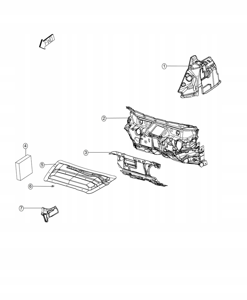 JEEP CHEROKEE KL 19-LIFT SOUND SOUNDING, SCHOTTWAND Product image