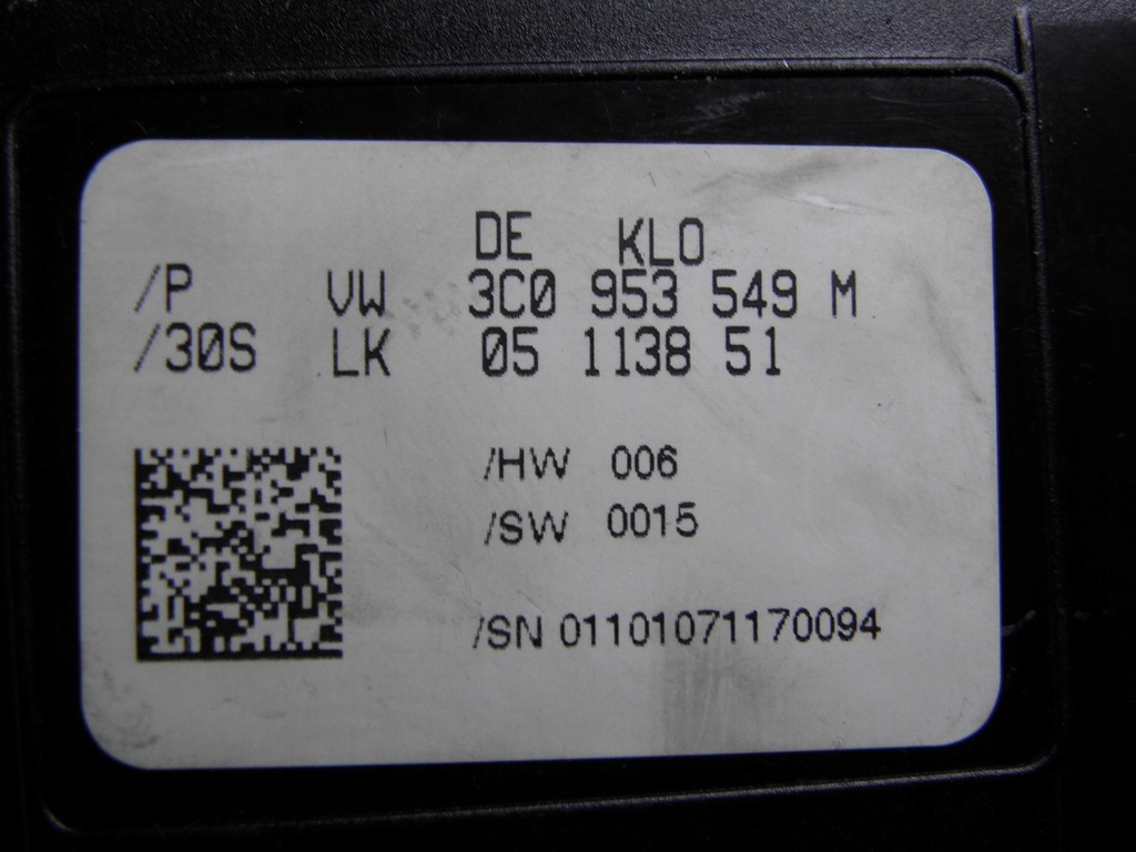 VW PASSAT B6 // TEMPOMATSCHALTER 3C9953513R Product image
