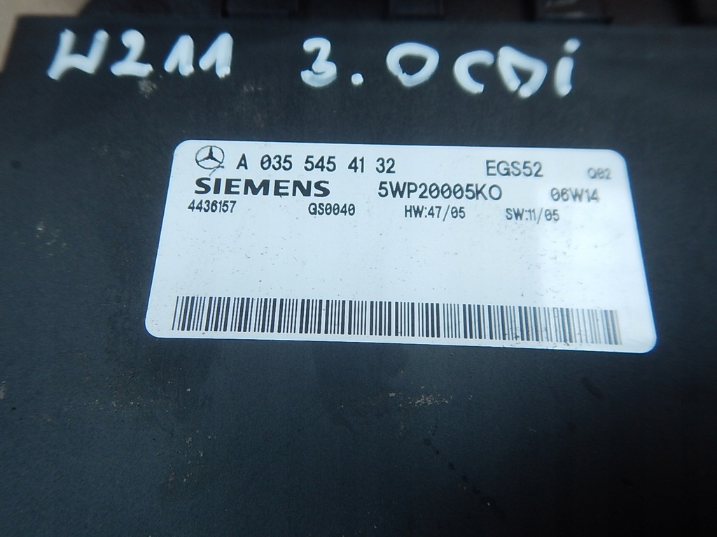 STEUERGERÄT GETRIEBEMODUL MERCEDES E W211 A0355454132 Product image