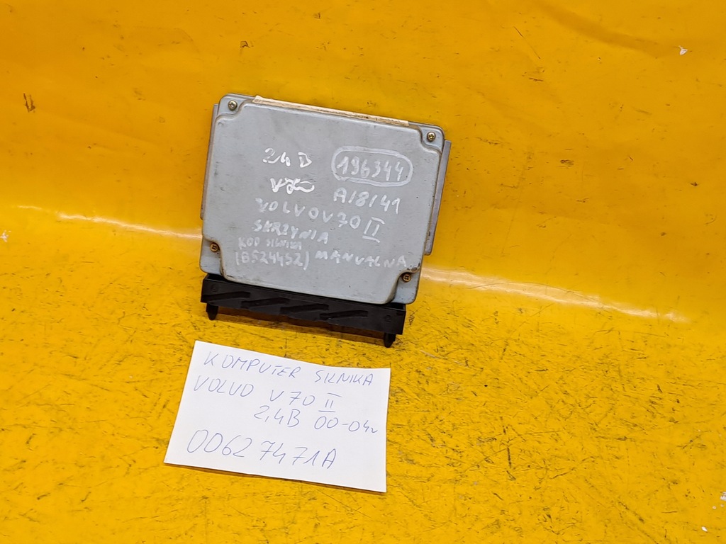 MOTORCOMPUTER VOLVO V70 II 2.4B 00-04 00627471A. Product image