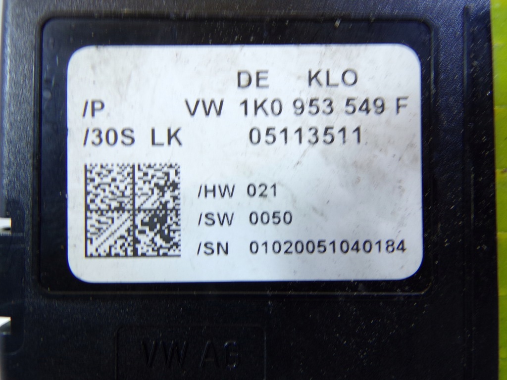 LENKWINKELSENSOR SKODA OCTAVIA 2 II 1K0953549F Product image