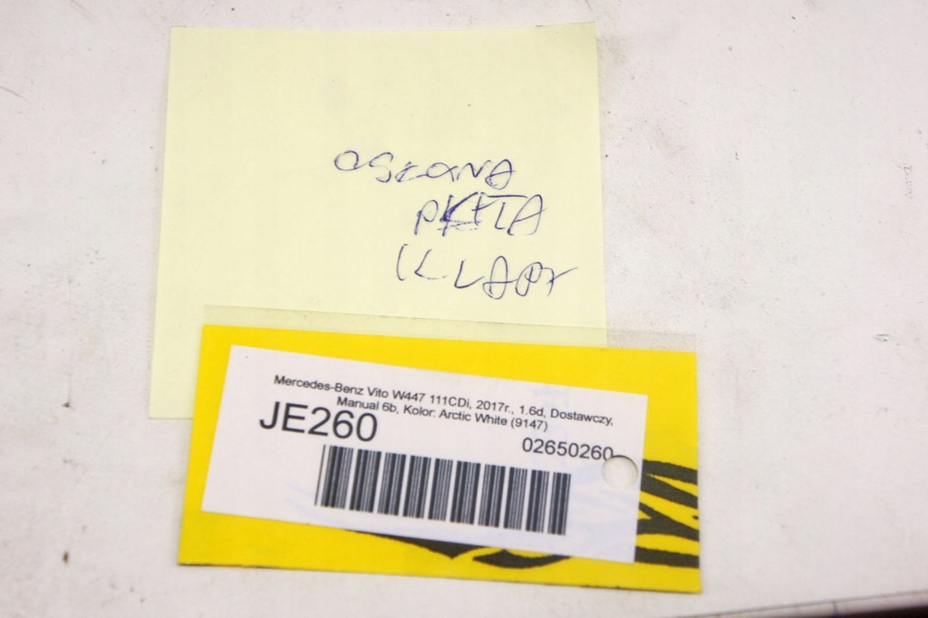 JE260 Mercedes Vito W447 Karosserieblech Paki Product image