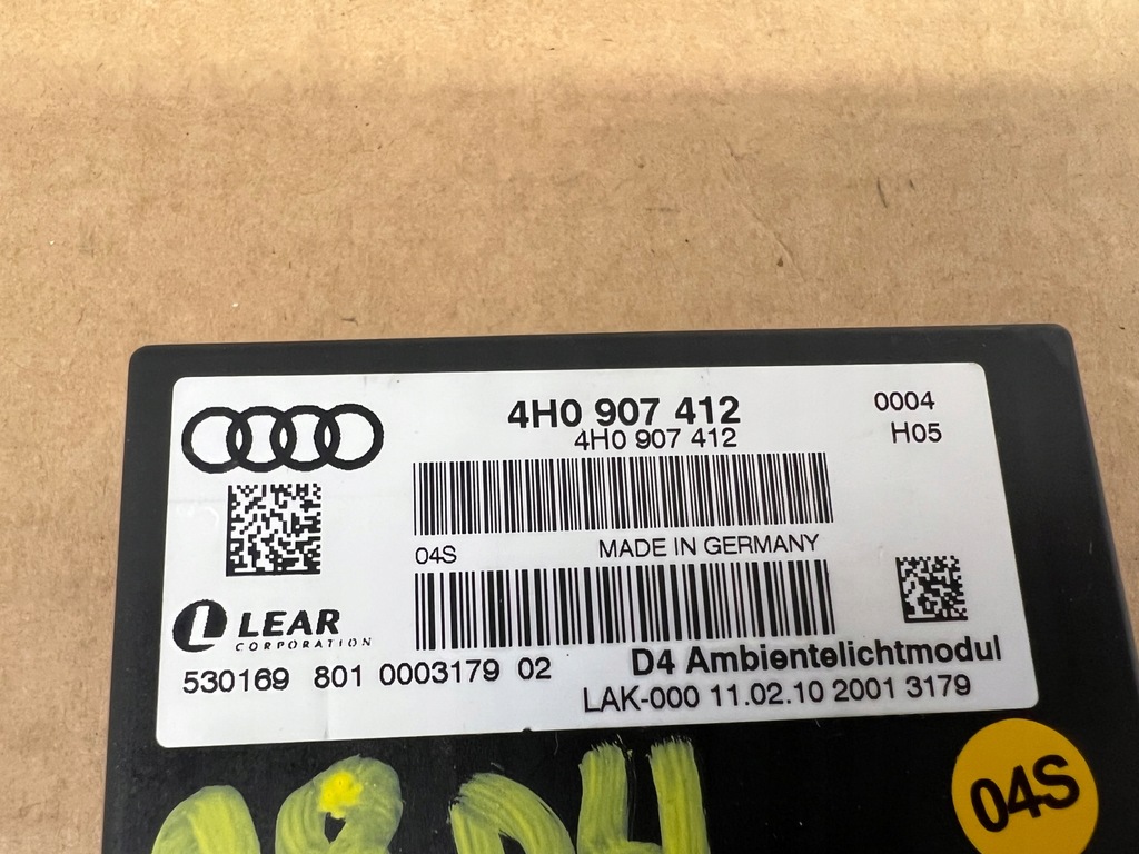 Audi A8 D4 Lichtsteuergerät 4H0907412 Product image