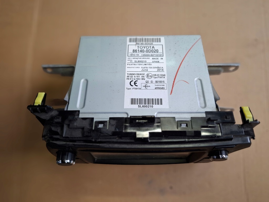 RADIO-CD-NAVIGATION TOYOTA YARIS III 2011-2014 86140-0D020 Product image