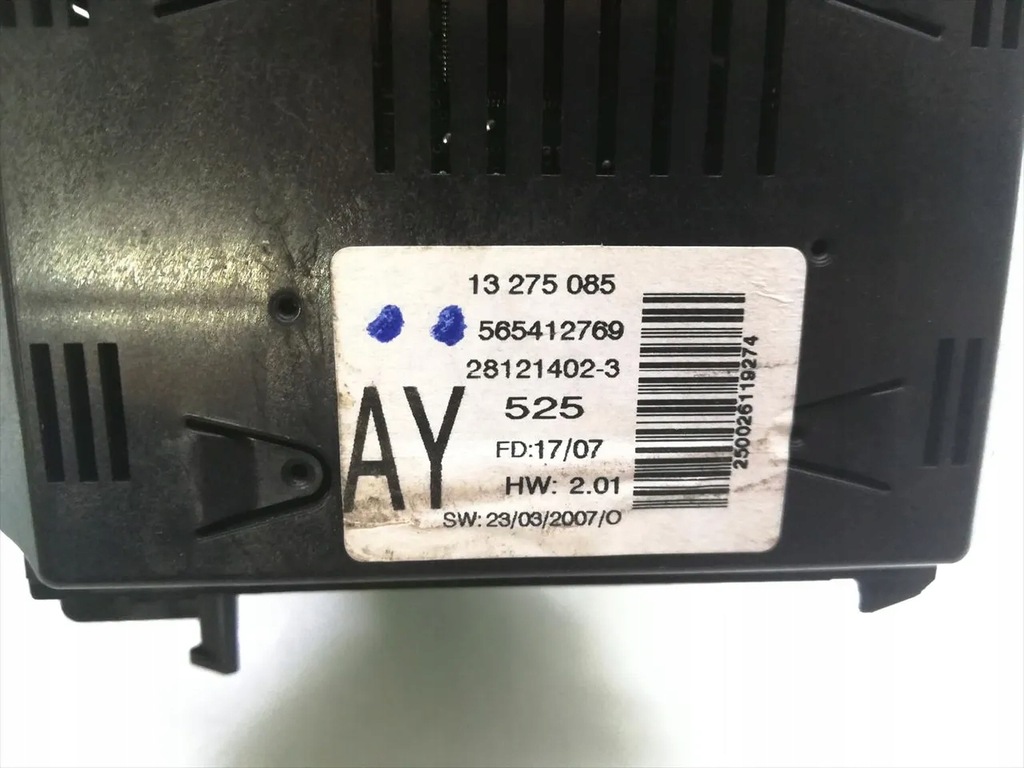 Opel Zafira 2007 MPV 4/5dr 13275085 28121402-3 Product image
