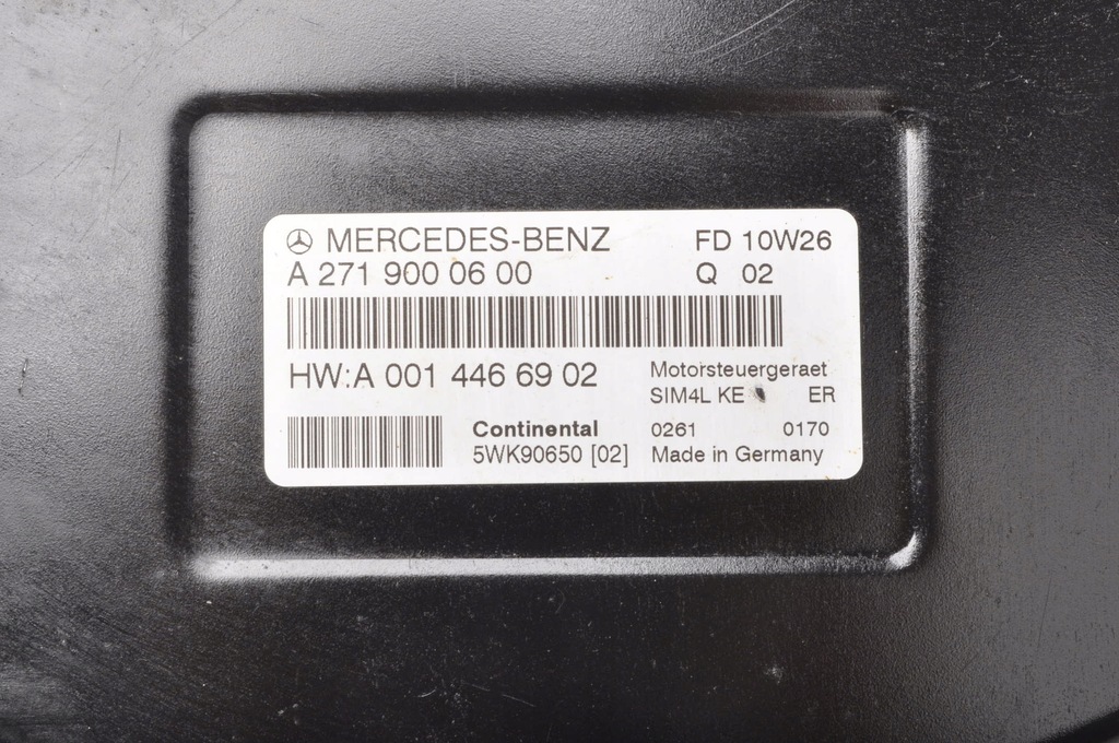 MERCEDES W203 1,8 MOTOR COMPUTER A2719000600 Product image