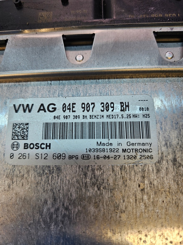COMPUTER-MOTORSTEUERGERÄT AUDI A3 8V VW 1.4 TFSI 04E907309BH Product image