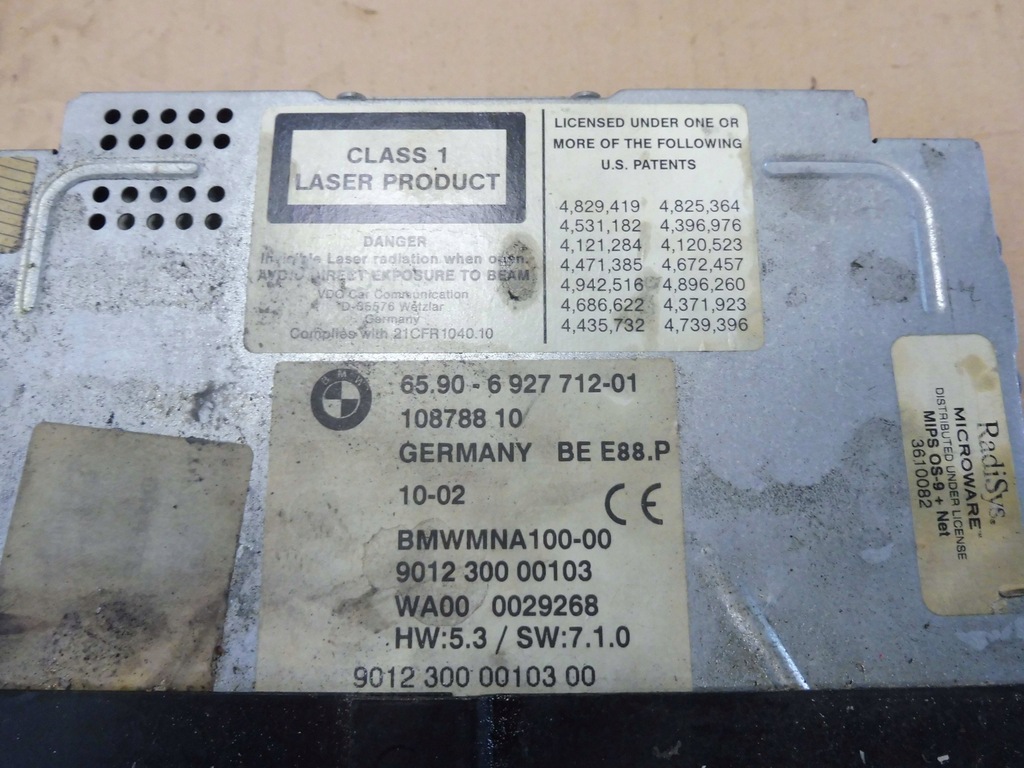 Bmw E65 Navi CD Navigationsleser 6927712 Product image