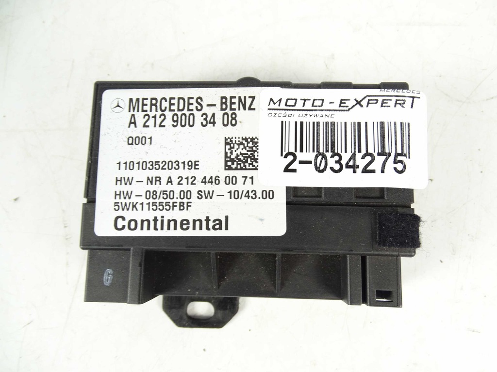 Mercedes W204 W212 W218 KRAFTSTOFFPUMPENSTEUERUNG A2129003408 Product image