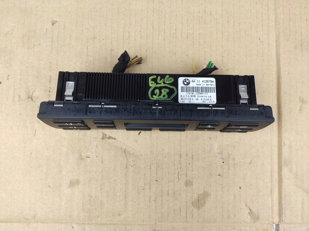 BMW E46 KLIMAANLAGE PANEL, KLIMAANLAGE 4125794 Product image