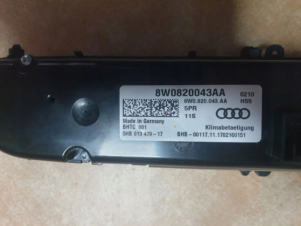 Klimaanlage Panel Audi A5 a4 b9 8W0820043AA Product image