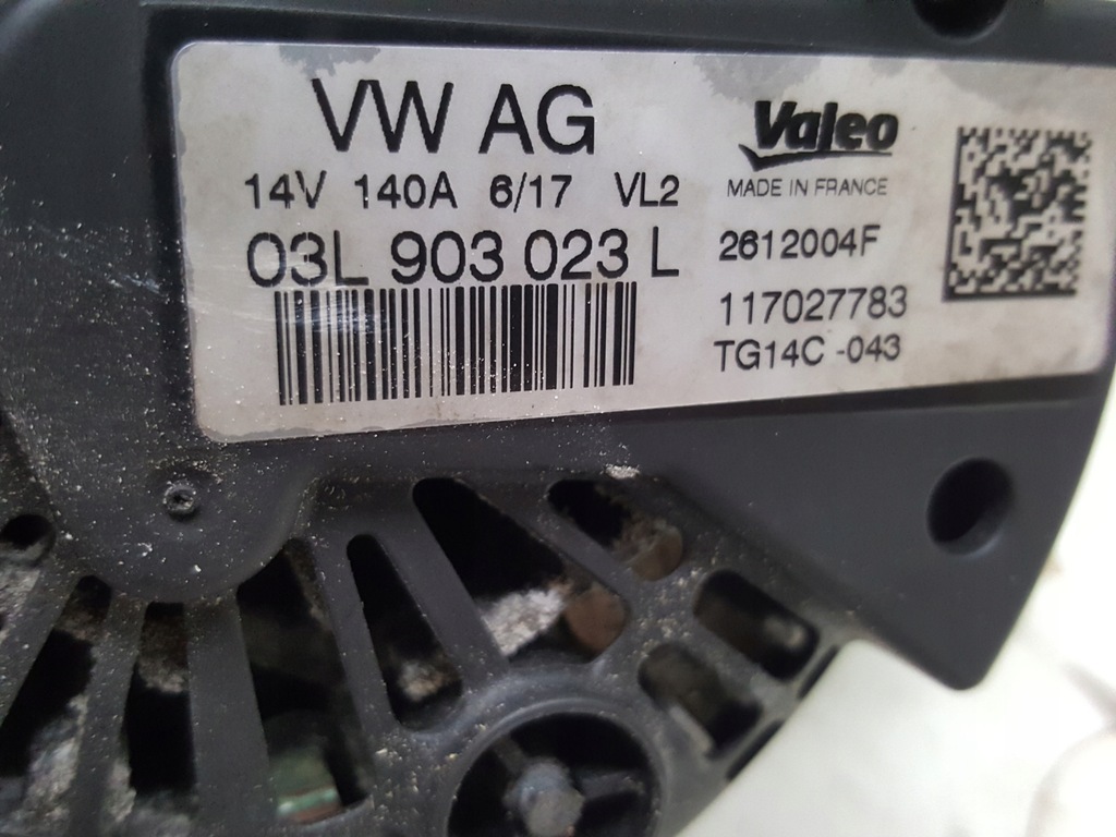 VW PASSAT B8 1.6 TDI DCX 88KW-120KM LICHTMASCHINE Product image