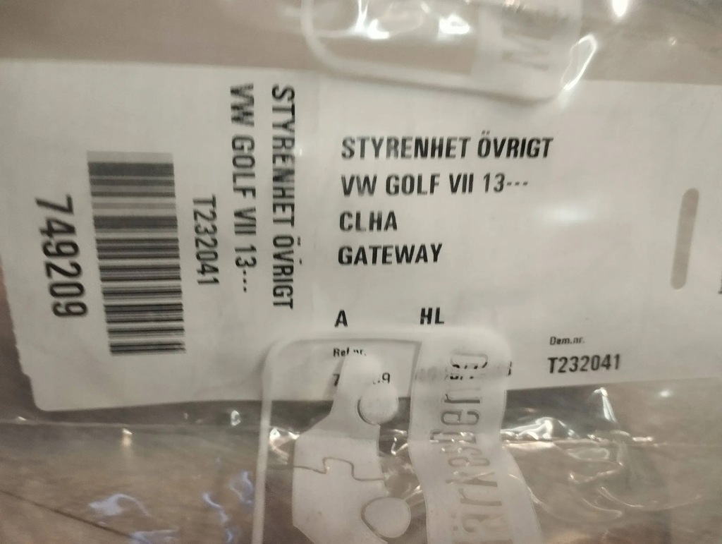 Volkswagen Golf VII 2013 Komfortmodul Gateway-Steuermodul Product image