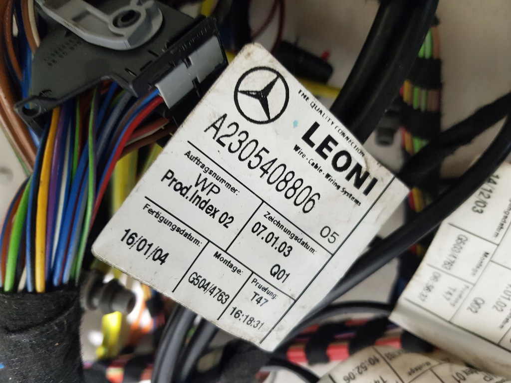 BATTERIEMODUL STAMMKABELBAUM MERCEDES SL R230 W230 2305400945 Product image