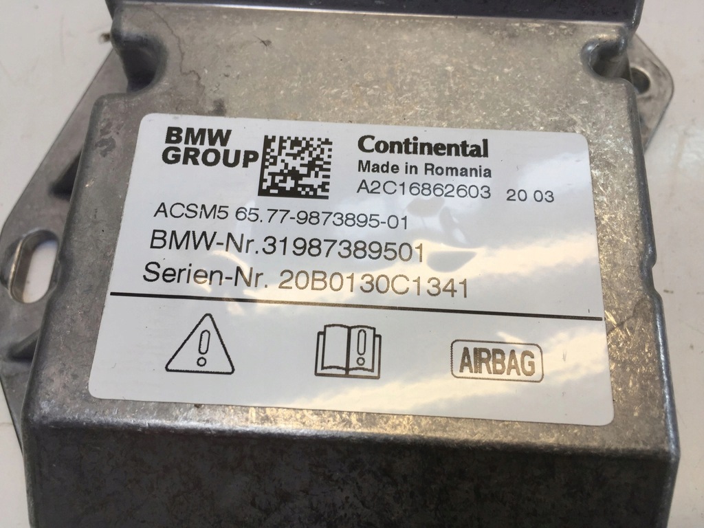 BMW 1 F40 AIRBAG SENSORMODUL 9873895 Product image