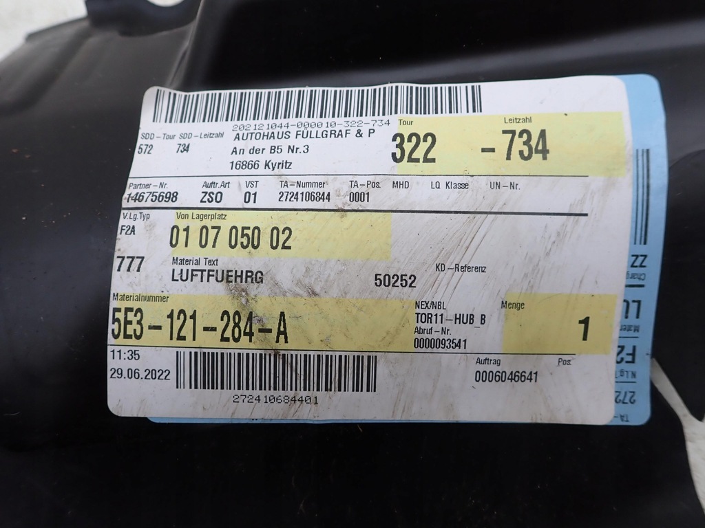 SKODA OCTAVIA IV 19- LENKRAD-LUFTEINLASS Product image