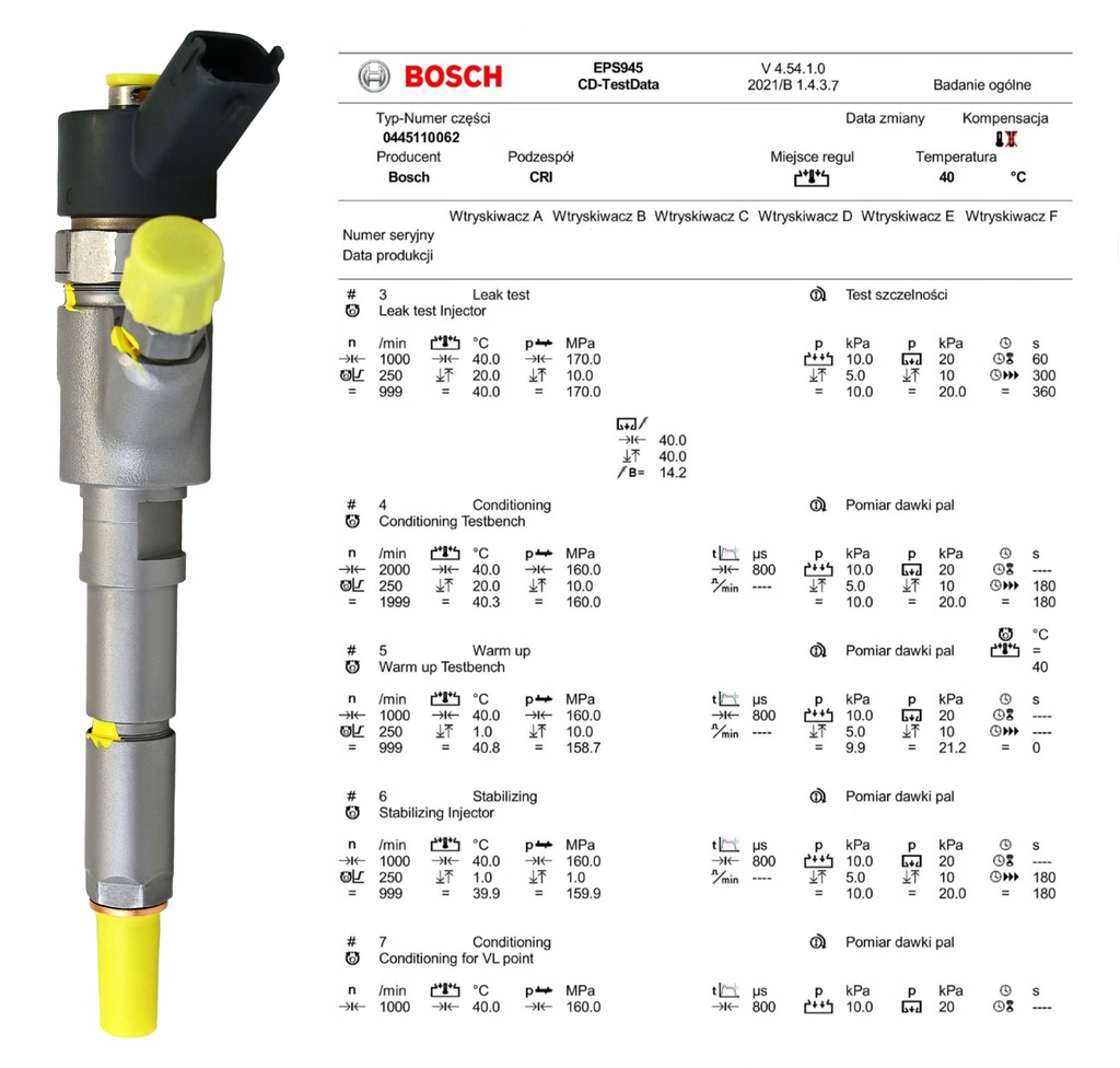 Bosch Einspritzdüse 0445110062 Citroen 2.0hdi Product image