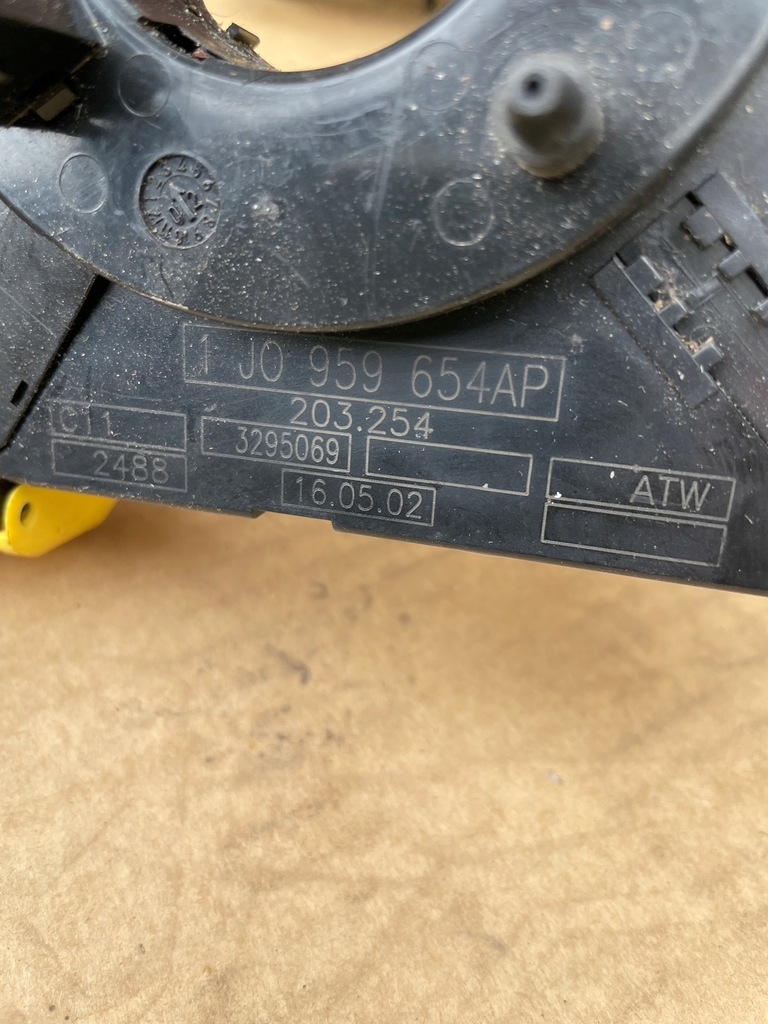 VW GOLF IV PASSAT B5 AUDI A6 C5 LIFT AIRBAG STRAP SENSOR 1J0959654AP Product image