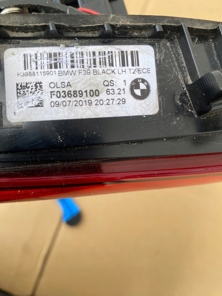 BMW X2 F39 Links hintere Lampe Dunkeleuropa 9881159 Product image