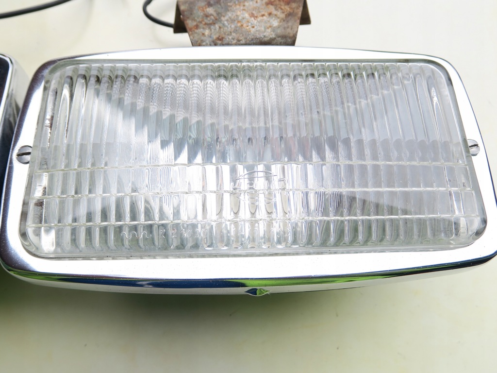 GROSSE HALOGEN HELLA CHROM 128X220 BUS TIR CAMPER MAN DAF MERCEDES IVECO Product image