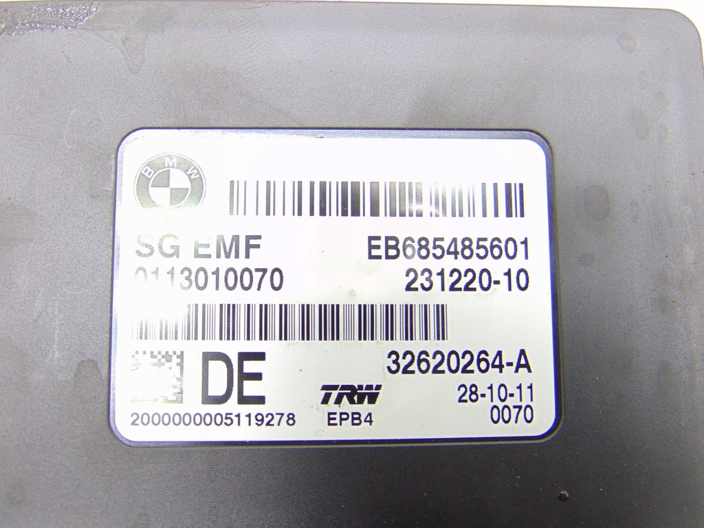 HANDBREMSSTEUERMODUL SG EMF BMW 5 F10 F11 6854856 Product image