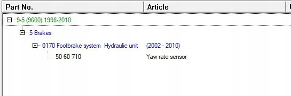 Saab 9-5 2002 Andere Product image