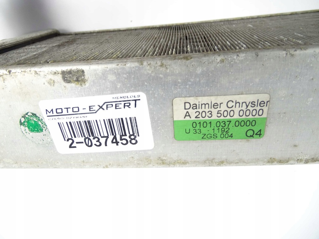 Mercedes W203 W209 2.2 CDI Intercooler Cooler A2035000000 Product image