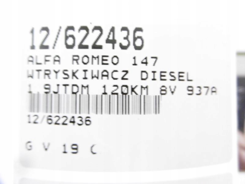 ALFA ROMEO 147 INJEKTOR 0445110002 1,9JTD Product image