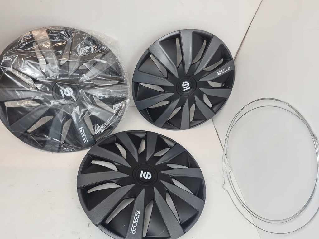 Sparco Lazio 16 "Car Hubcaps 3 Black Universal Product image