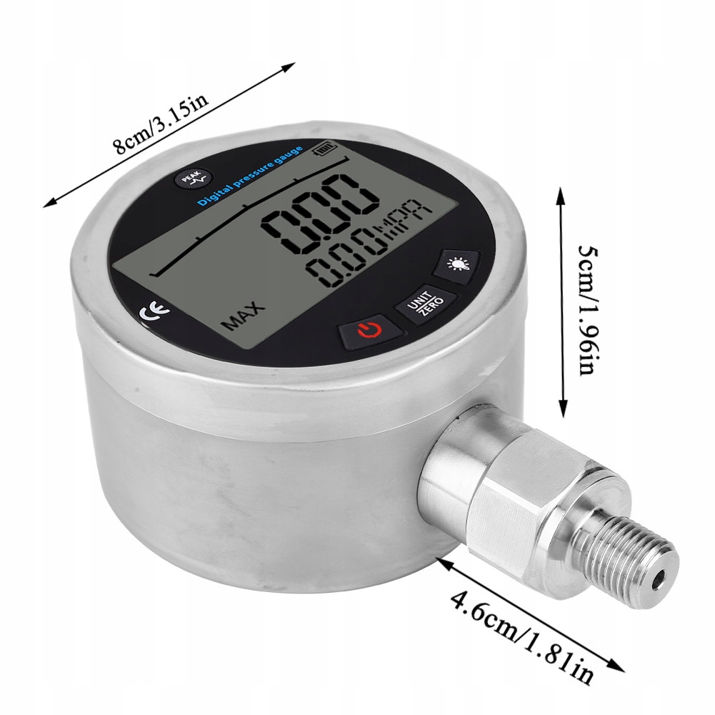 PROFESSIONELLES METALLMANOMETER, DIGITALES MANOMETER Product image