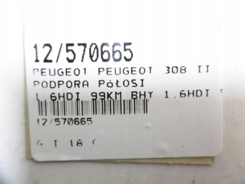 PEUGEOT 308 PODPORA PÓŁOSI 1,6HDI 9678074180 Product image