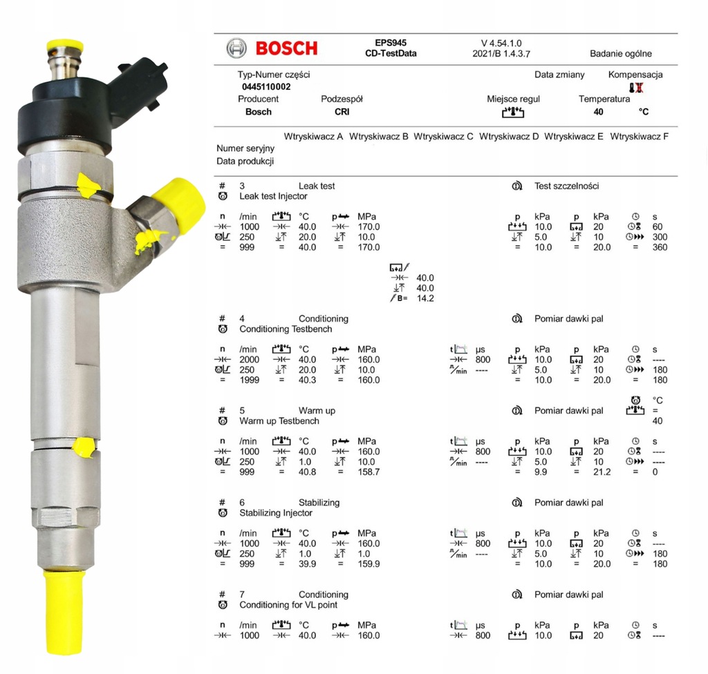 Bosch-Injektor 0 445 110 002 Product image