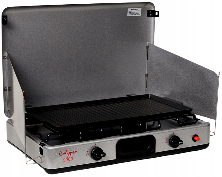 FALTBARER GASKOCHER MIT GRILLPLATTE HPV CALYPSO 5000 50 mbar AUSGANG Product image