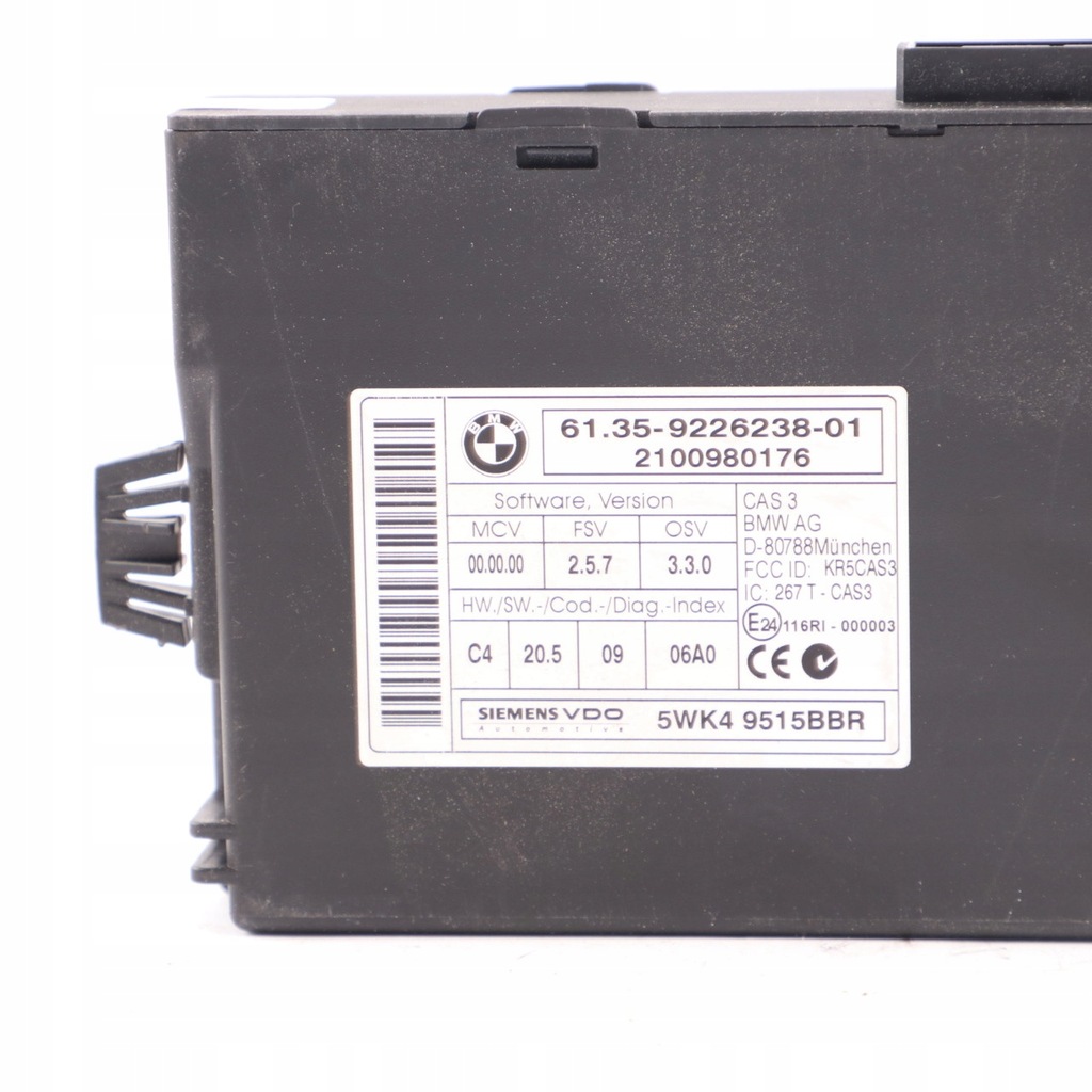 BMW E87 LCI E90 Motorcontroller + Automatischer Schlüssel CAS3 7599881 Product image