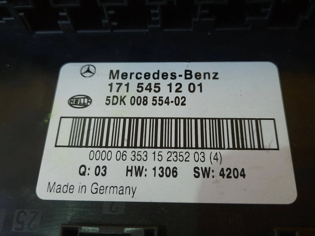 Mercedes SLK W171 STEUERGERÄT SAM 1715451201 Product image