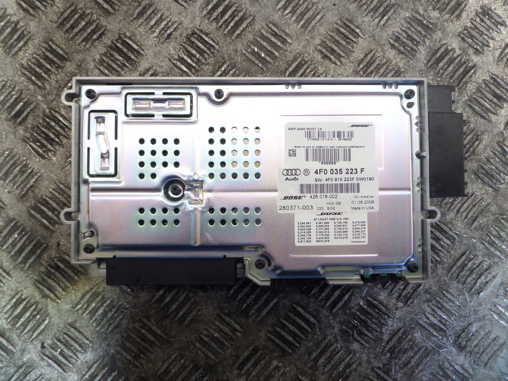 BOSE VERSTÄRKER AUDI A6 C6 4F0035223F 4F0910223F FUNKTIONAL Product image