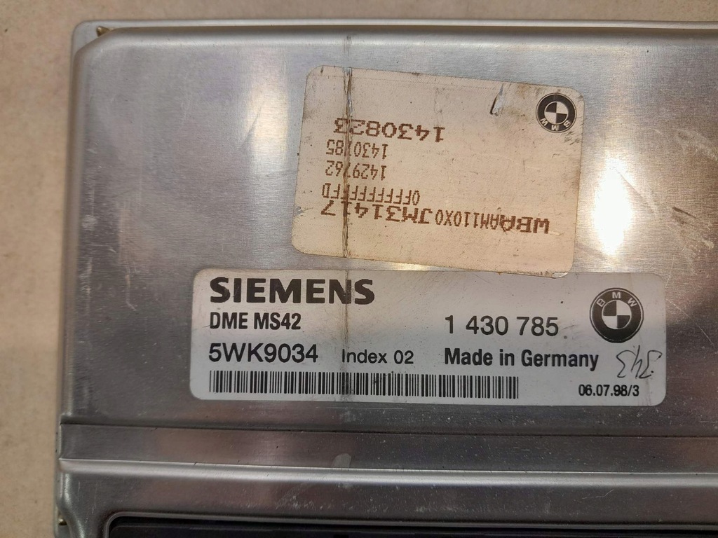 MOTORSTEUERGERÄT BMW 3 E46 320 I 1430823 Product image