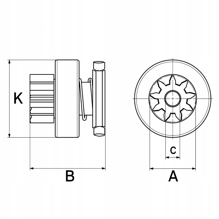 Regenerierte Starter-Bendix-Kupplungsbaugruppe 1006209642 Product image