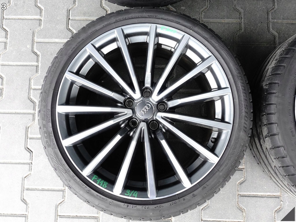 AUDI A5 F5 8W6 B9 8.5JX19 ET32 BRIDGESTONE 255/35R19 FELGEN + SOMMERREIFEN 8MM Product image