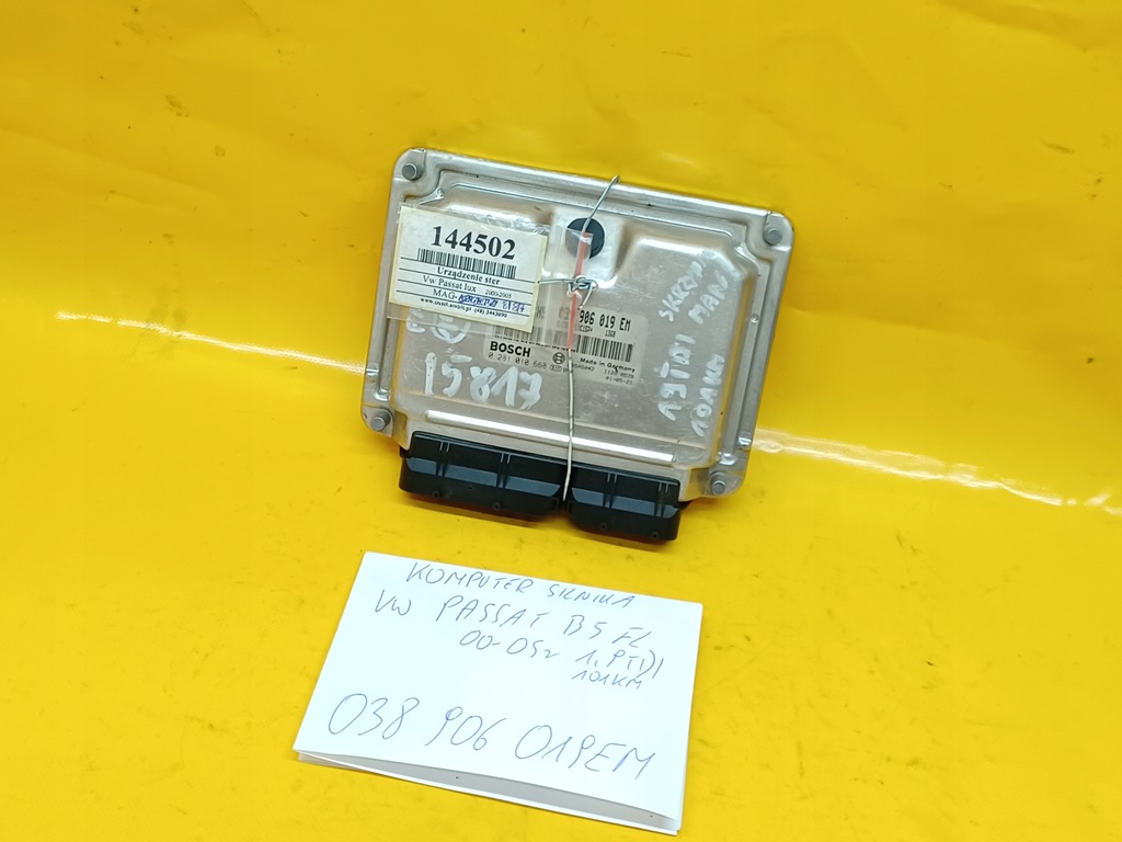 MOTORCOMPUTER PASSAT B5 FL 1.9TDI 038906019EM Product image