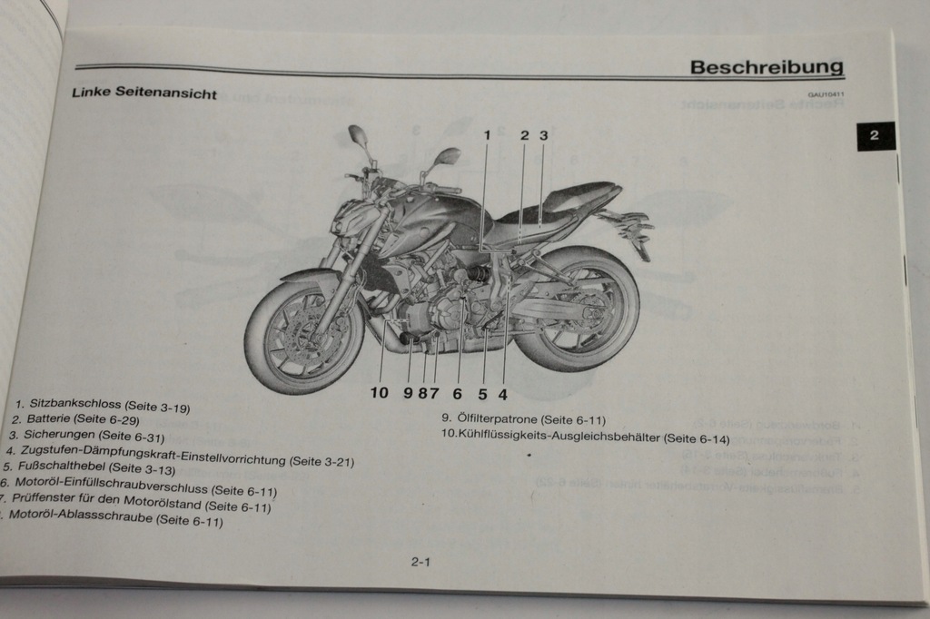 Yamaha MT07 MT-07 13–17 Handbuch Servicehandbuch Product image