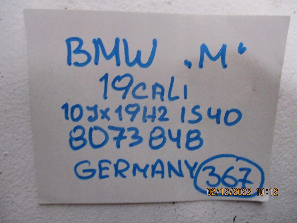 FELGE BMW M R19 M2 F87 8073848 Product image